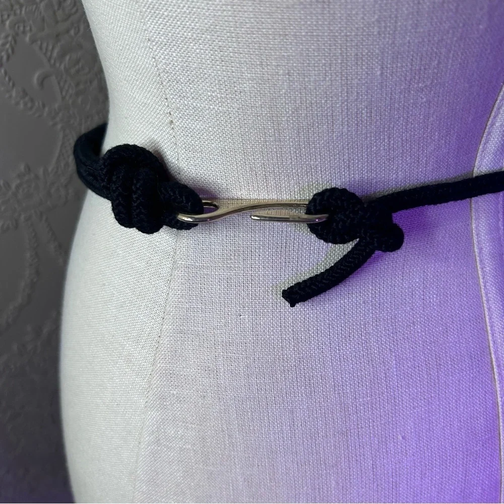 Elegant Black and Gold Women's Belt